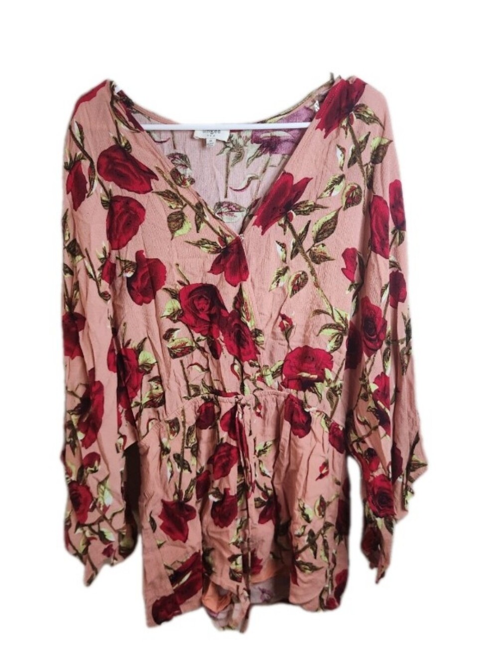 Pink Floral Romper Size Medium